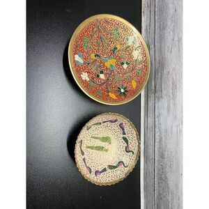 Two Brass Indian Ritual Bowls